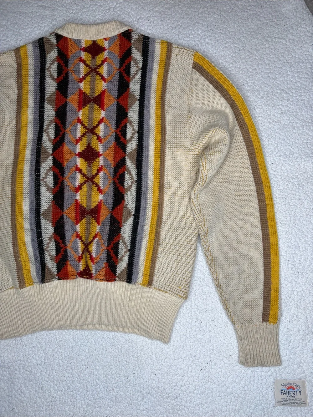 Vintage Pendleton Colorful Knit Wool Sweater: Size Medium